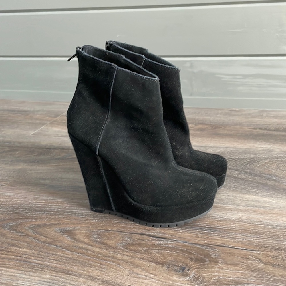 Kelsi Dagger Suede Platform Booties